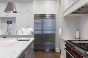 New Modern Kitchen with stainless steel appliances