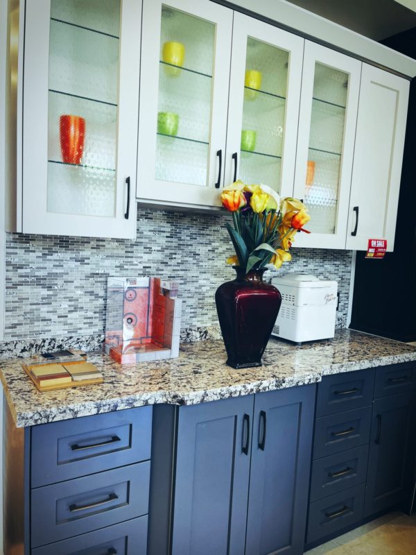 Countertops and cabinets